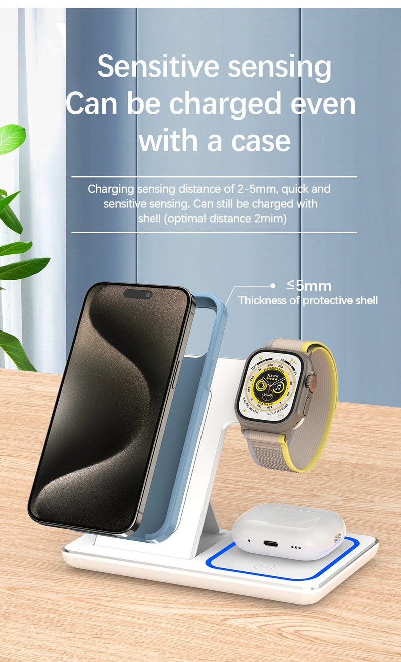 New Super 3 in 1 Wireless Charging Station
