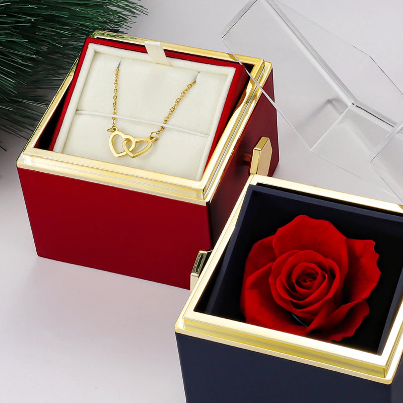 EternalLove — Necklace with Rotating Rose Box