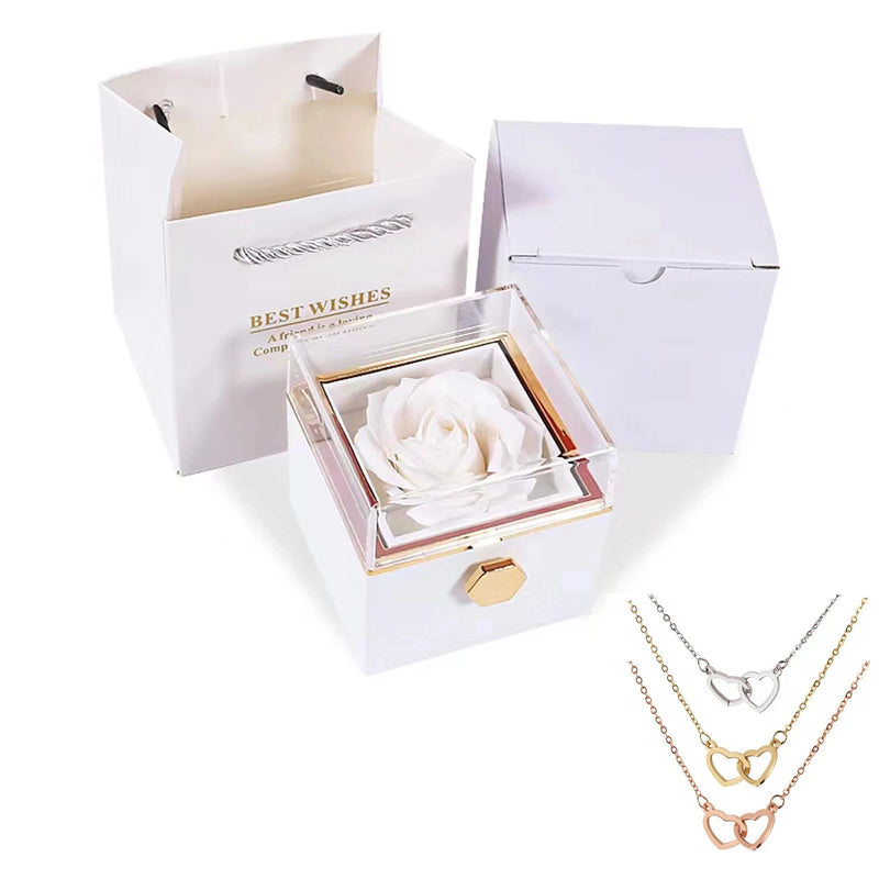 EternalLove — Necklace with Rotating Rose Box