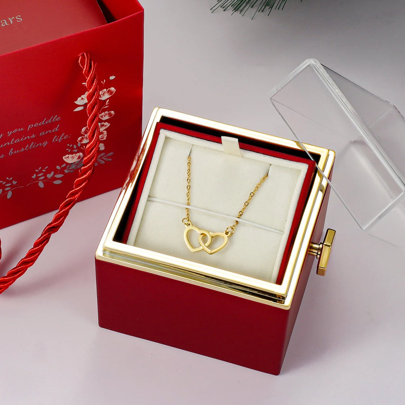EternalLove — Necklace with Rotating Rose Box