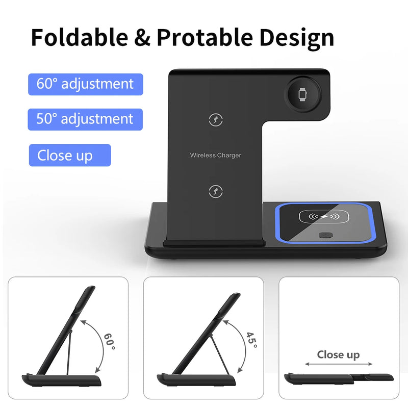 New Super 3 in 1 Wireless Charging Station