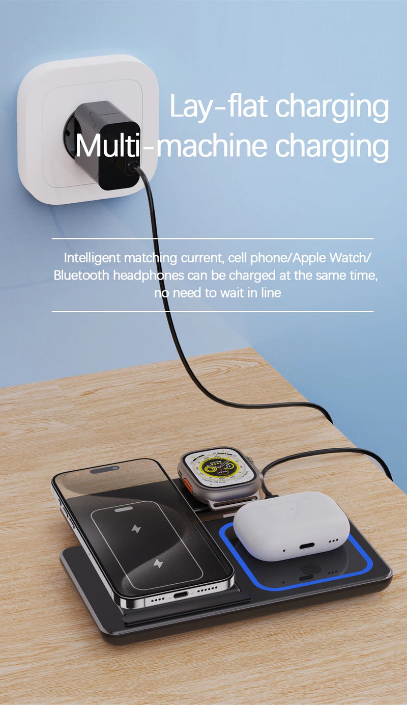 New Super 3 in 1 Wireless Charging Station