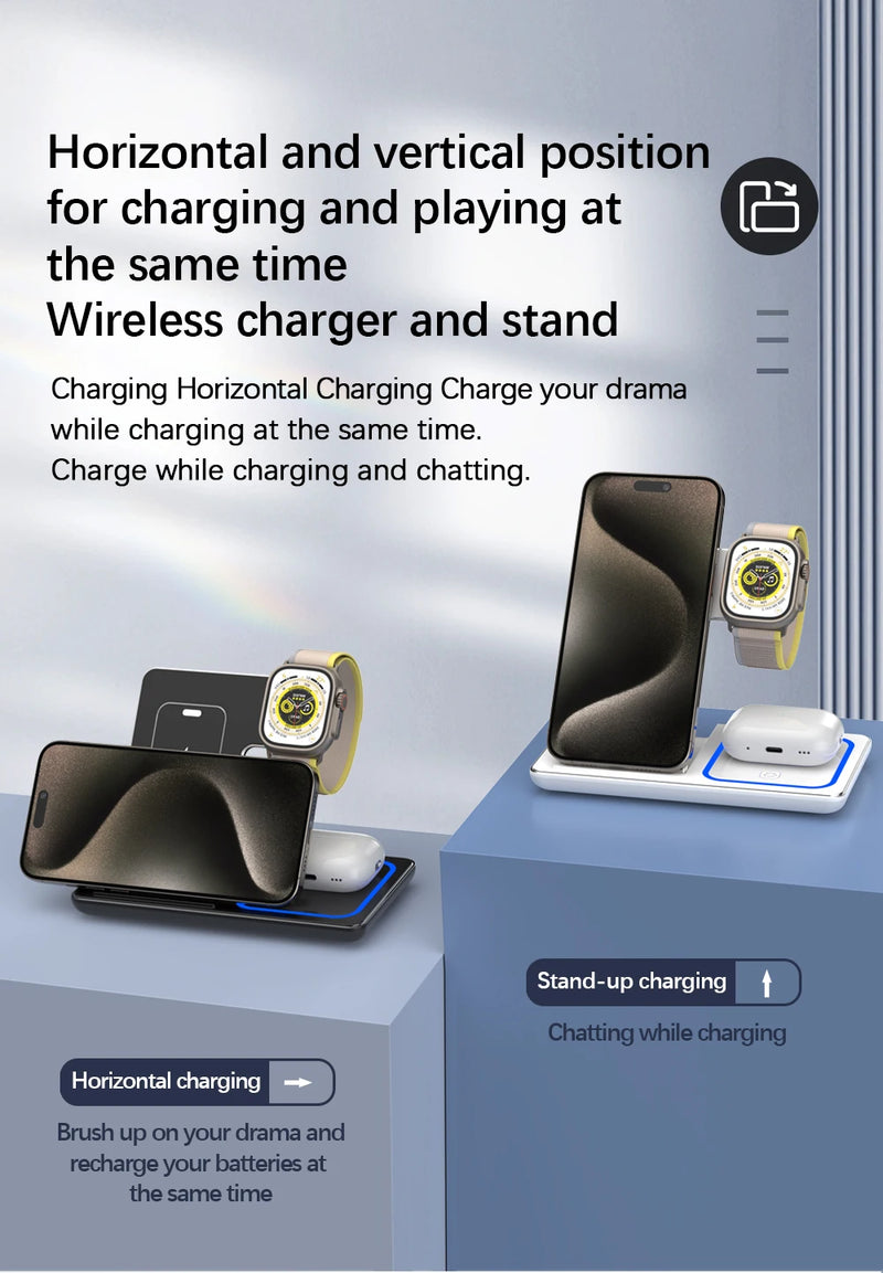 New Super 3 in 1 Wireless Charging Station