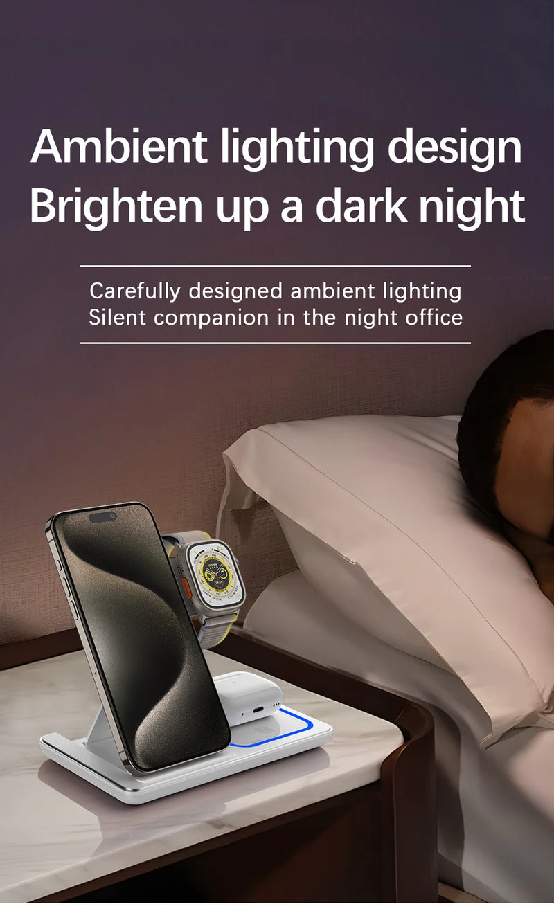 New Super 3 in 1 Wireless Charging Station